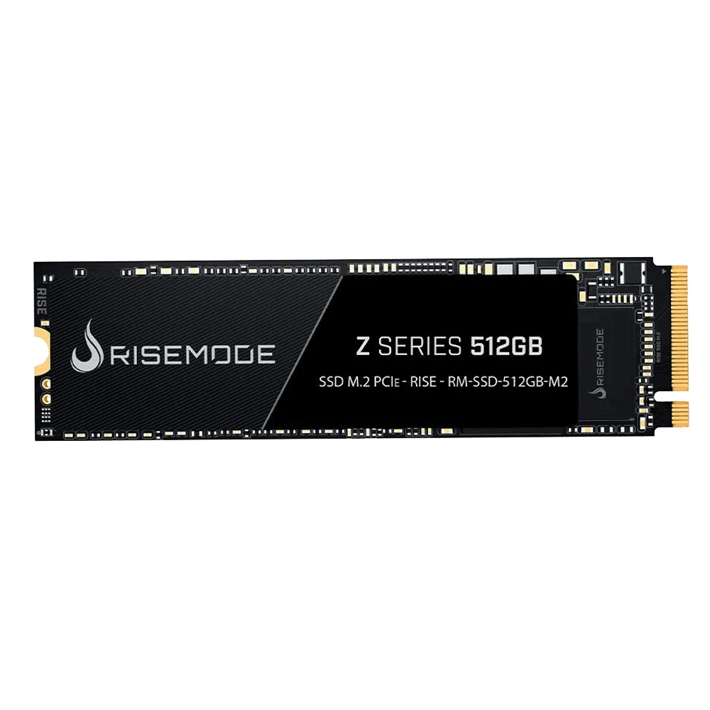 SSD Gamer Rise Mode Z Series 512GB NVMe M.2 2280 Leitura 3100MB/s Gravação 1800MB/s - RM-SSD-512GB-M2 SSD Gamer Rise Mode Z Series 512GB NVMe M.2 2280 Leitura 3100MB/s Gravação 1800MB/s - RM-SSD-512GB-M2