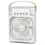 Ventilador Portátil Grande De Mesa Umidificador Climatizador Led Água E Gelo 3 Velocidades Led