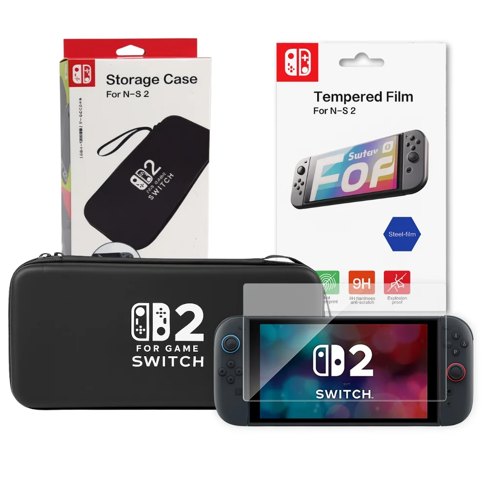 Kit Estojo Case + Película Vidro Para Ns2 Nintendo Switch 2 Kit Estojo Case + Película Vidro Para Ns2 Nintendo Switch 2