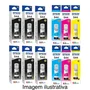 Kit 12 Refil Tinta Para  T544 L3110 L3150 L3250 Preto e Color