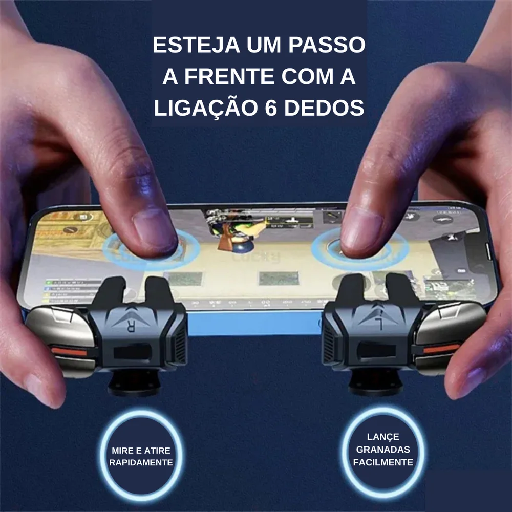 Kit Celular Gamer - Cooler Gamer Sl-17 + Gatilho Gamer +luva Kit Celular Gamer - Cooler Gamer Sl-17 + Gatilho Gamer +luva