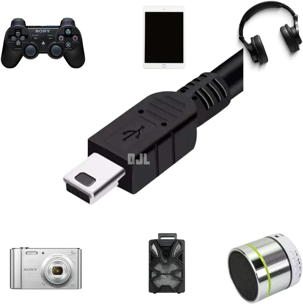 Cabo V3 Usb Carregador Compatível Com Controle Ps3 Caixinha De Som Headset Tablet Cabo V3 Usb Carregador Compatível Com Controle Ps3 Caixinha De Som Headset Tablet