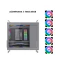Gabinete Gamer Tiny Pro Lateral De Vidro Com 5 Fans RGB
