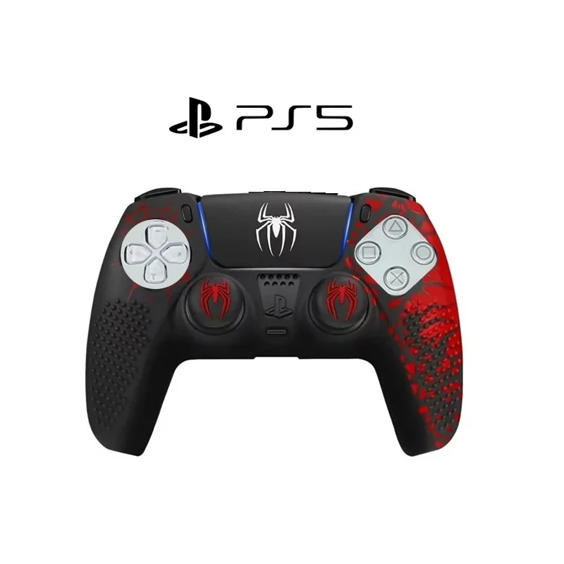 Capa Controle Dualsense Ps5 Antiderrapante Especial Spiderman Homem Aranha Acessório Silicone