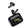 Fone De Ouvido Bluetooth T56 Ia Cancelamento De Ruído Assistente De Reunião E Visor Touchscreen Awei - Preto