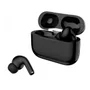 Fones Bluetooth Pretos Earplug Design Italiano Estilo Sofisticado