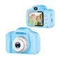 Câmera Infantil Compacta Fotos Vídeos 1080p Com Tela 2’’ E Capa Protetora - Azul Gato