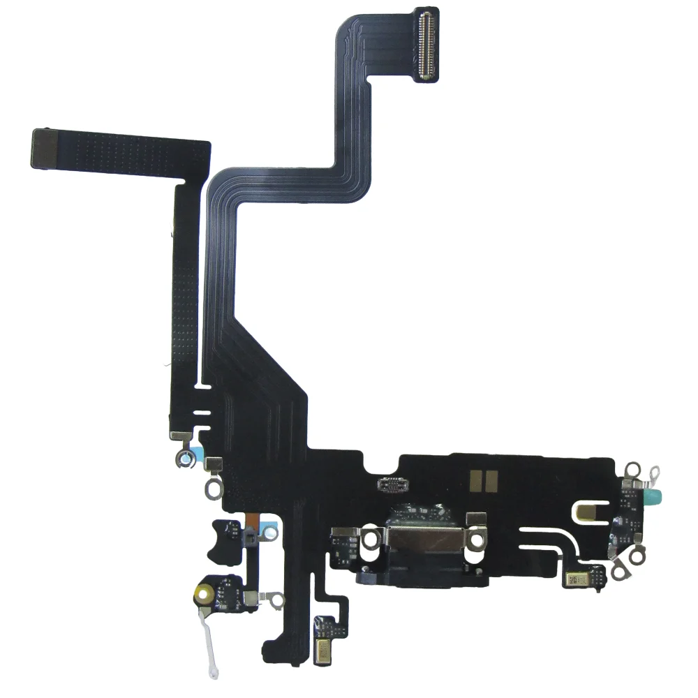 Flex De Carga Dock Conector Gold Para Iphone 14 Pro
