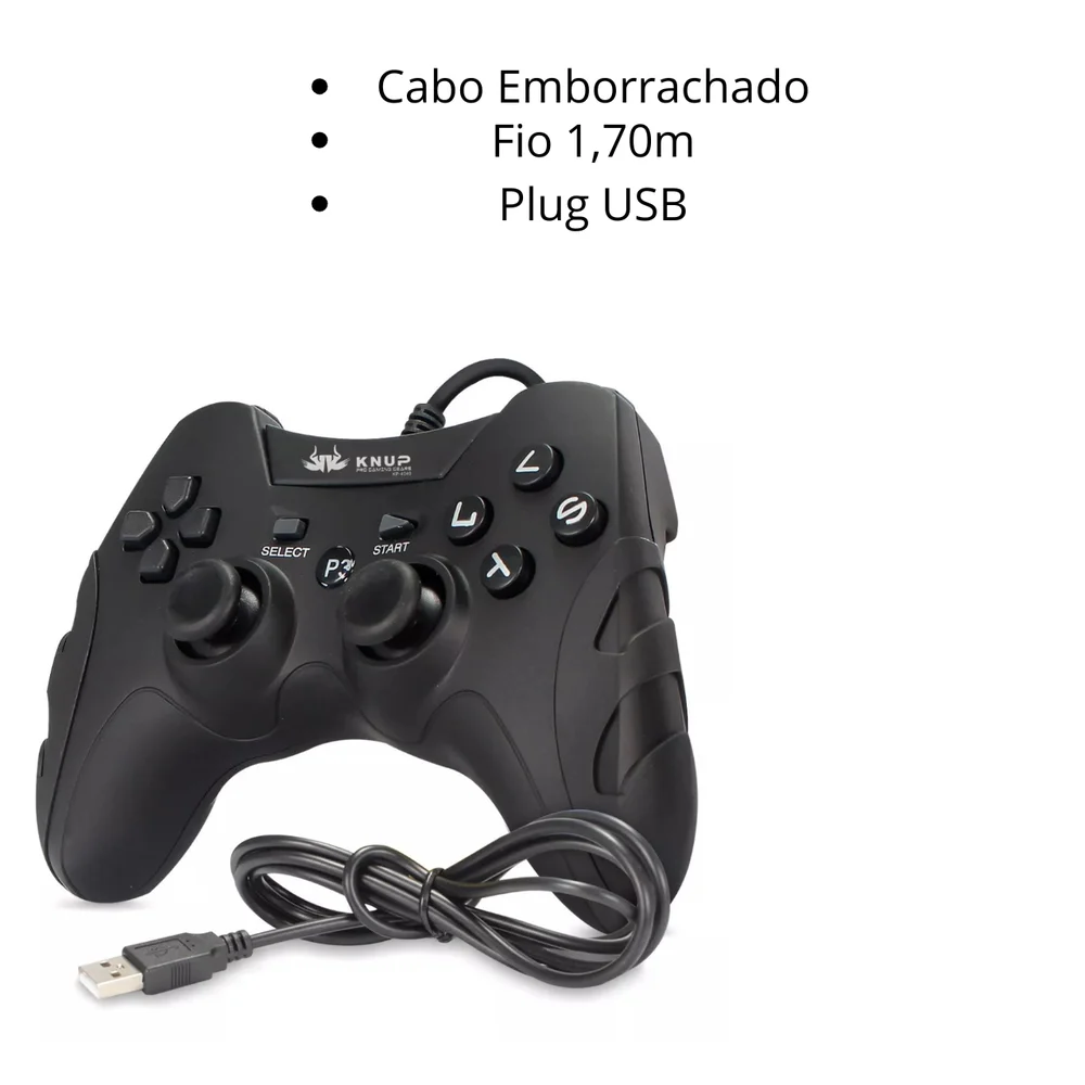 Kit 2 Controles Joystick P3 Kp-4040 Compatível Com P3 PC Android E Smartphone Kit 2 Controles Joystick P3 Kp-4040 Compatível Com P3 PC Android E Smartphone