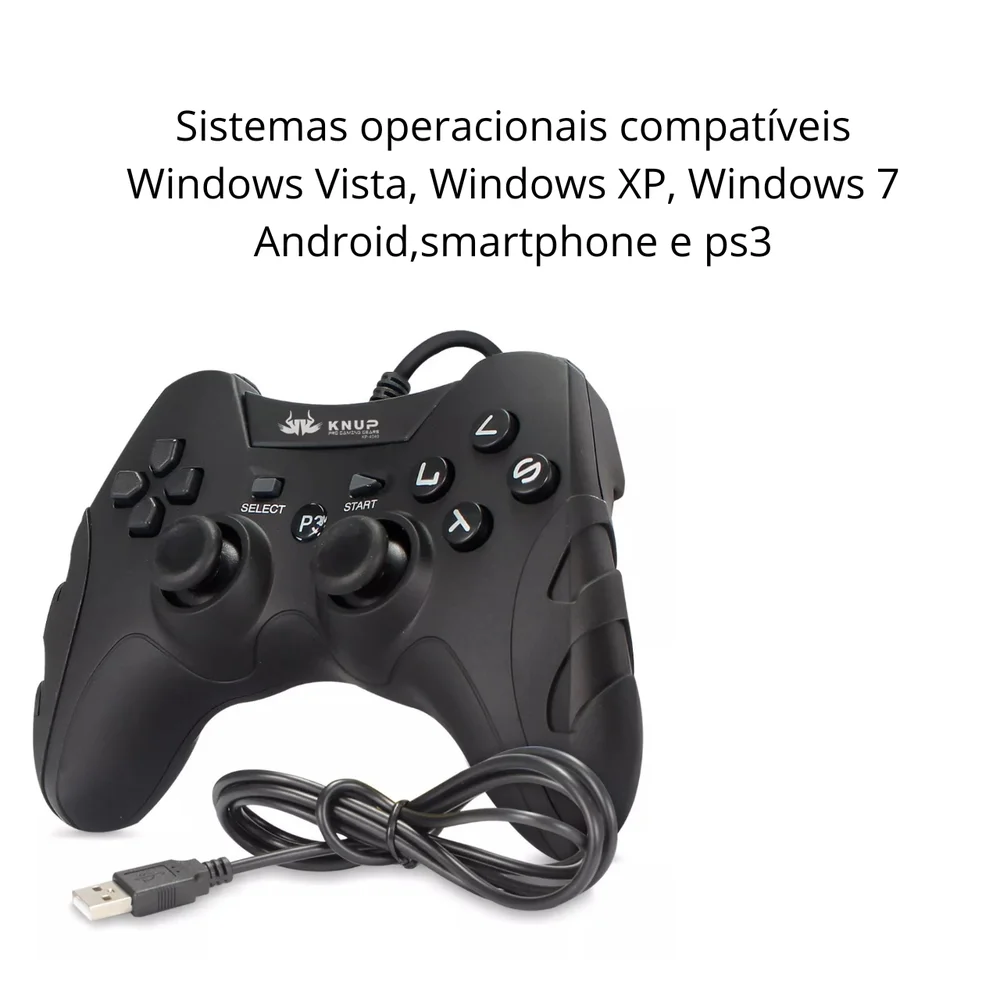 Kit 2 Controles Joystick P3 Kp-4040 Compatível Com P3 PC Android E Smartphone Kit 2 Controles Joystick P3 Kp-4040 Compatível Com P3 PC Android E Smartphone