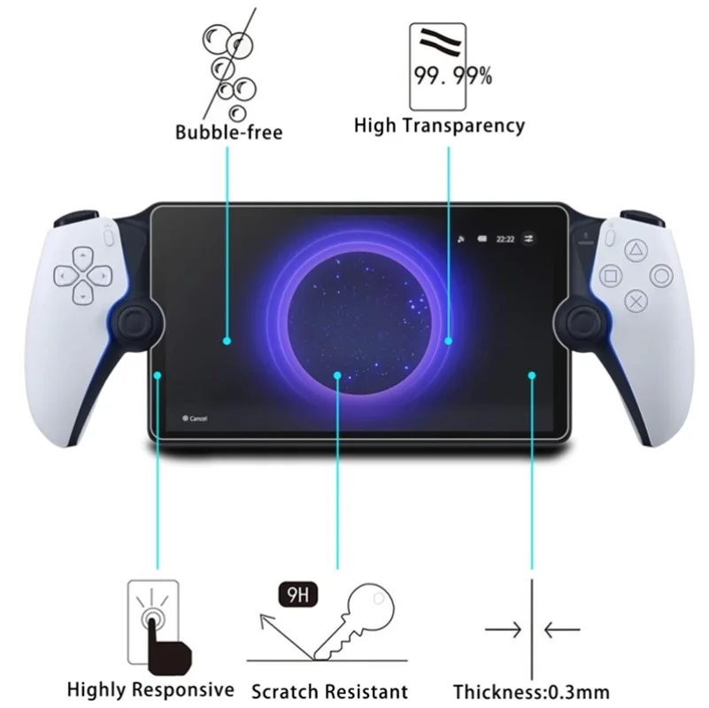 Película De Vidro Para Ps5 Portal 9h Temperado Premium