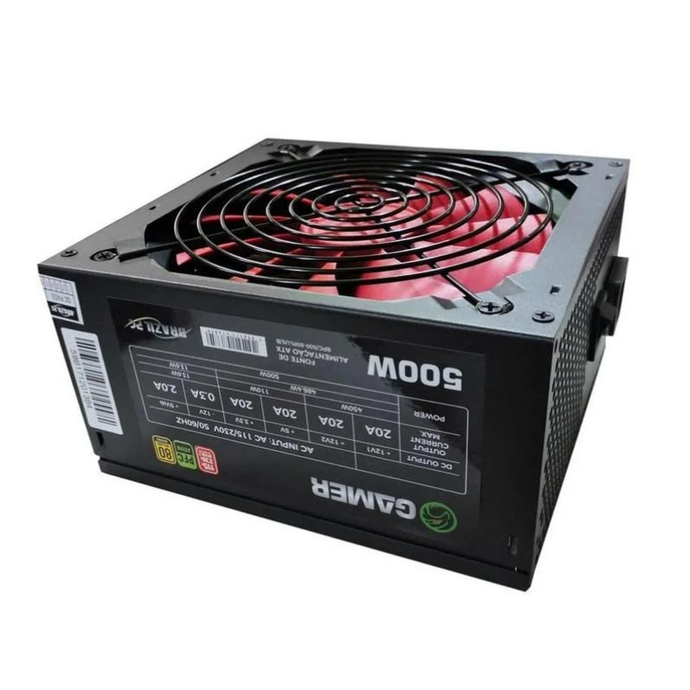 Fonte De Alimentacao Brazilpc 500w 80plus Bronze Bpc/500-80plus/b Fonte De Alimentacao Brazilpc 500w 80plus Bronze Bpc/500-80plus/b