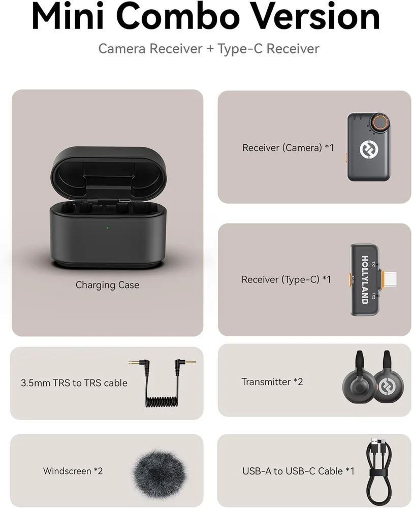 Hollyland Lark M2S USB Type-C バージョン Produtos com até 15 OFF no PIX KaBuM