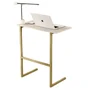 Mesa P/notebook Thor Mdp Pés Ferro Pérola / Dourado