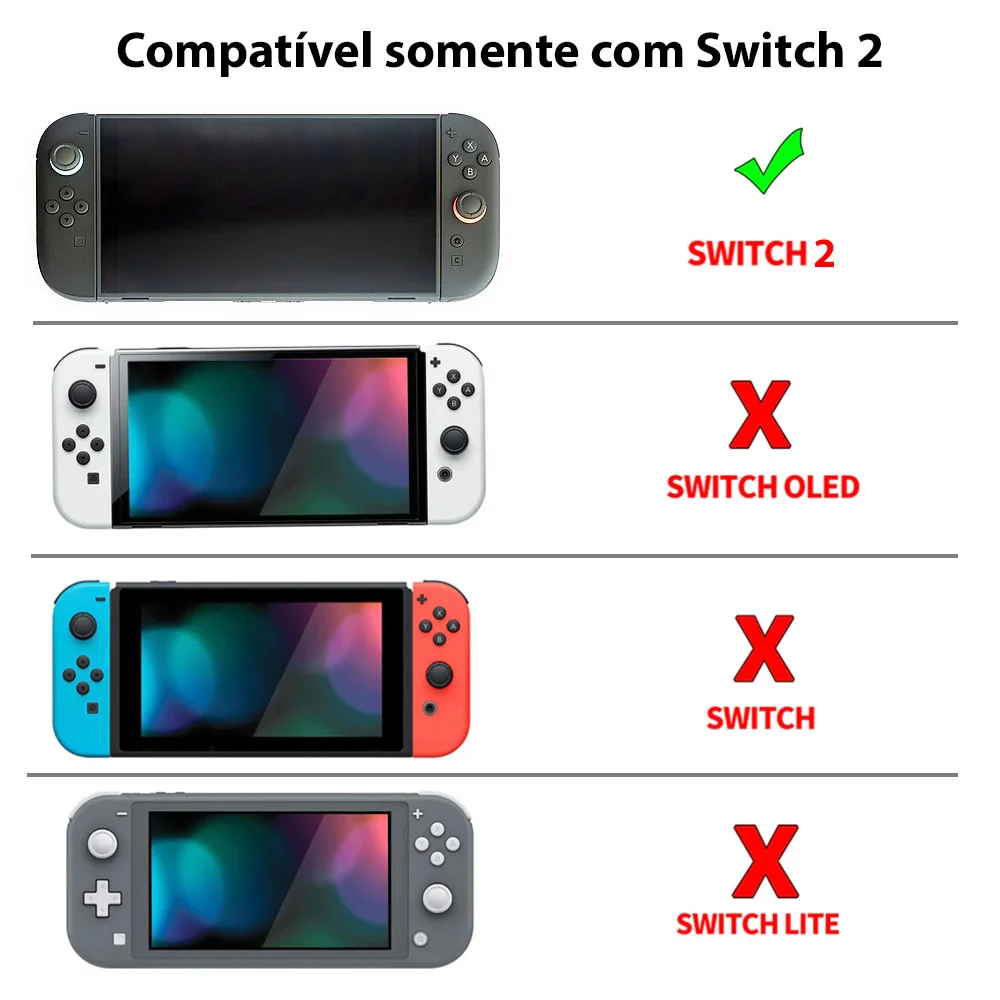 Case Nintendo Switch 2 Bolsa Estojo Rígido Prateado Eva Ns2 Case Nintendo Switch 2 Bolsa Estojo Rígido Prateado Eva Ns2
