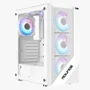 Gabinete Gamer Atx Sem Fan Sem Fonte Round5 Syndra White R5-syndra-w-2184