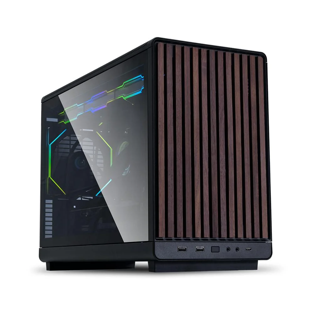 Gabinete Lian Li A3 Micro Atx Wood Edition Lateral Vidro Preto Gabinete Lian Li A3 Micro Atx Wood Edition Lateral Vidro Preto