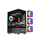 Gabinete Gamer Mid Tower C/3 Fans Hayom Gb1789