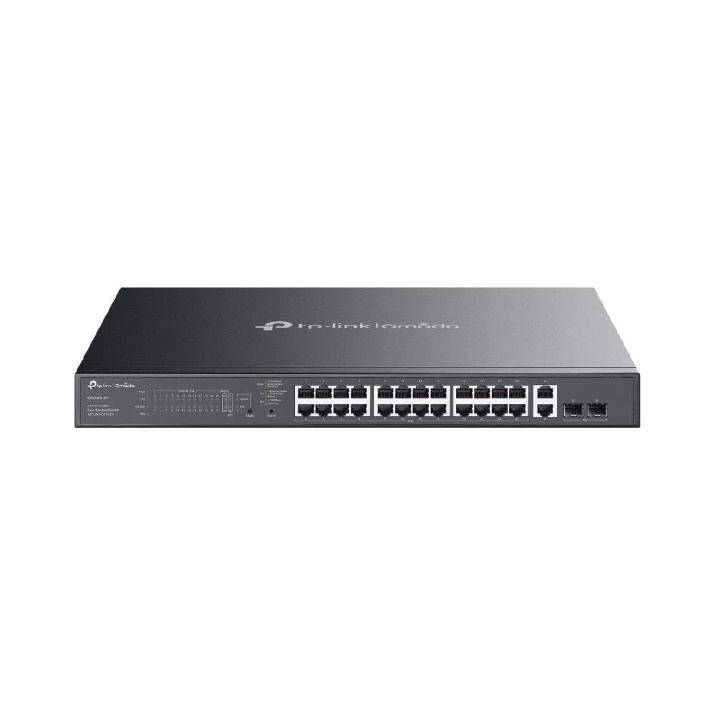 Switch Gerenciável 28 Portas Tp-link Es228gmp C/24 Portas Poe+ C/2 Slots Sfp