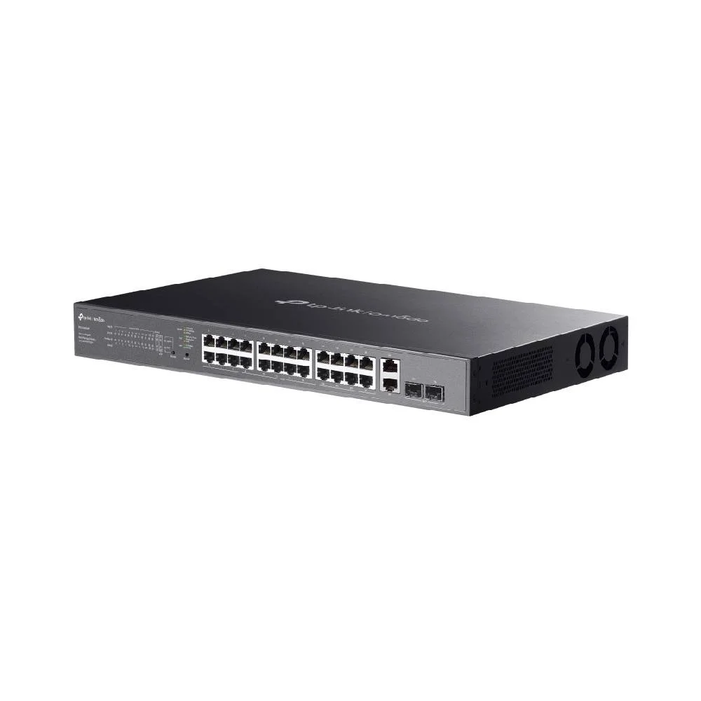 Switch Gerenciável 28 Portas Tp-link Es228gmp C/24 Portas Poe+ C/2 Slots Sfp