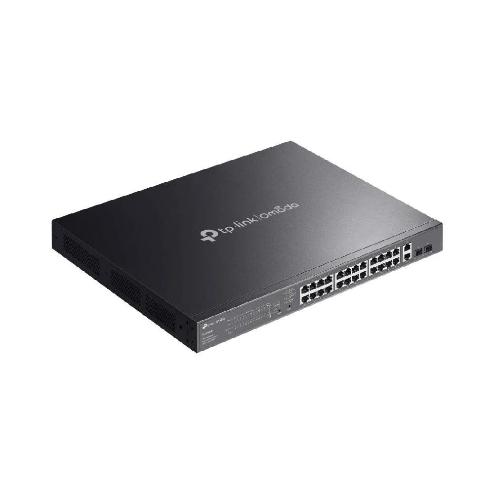 Switch Gerenciável 28 Portas Tp-link Es228gmp C/24 Portas Poe+ C/2 Slots Sfp
