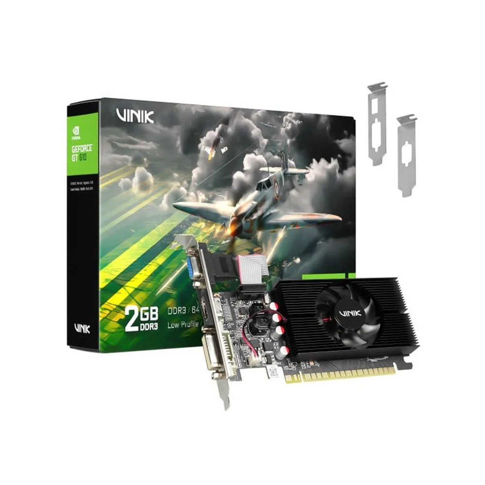 Placa De Video Vinik Gt 610 2gb Ddr3 64bits - Gpuvk6102gblp0h2 Placa De Video Vinik Gt 610 2gb Ddr3 64bits - Gpuvk6102gblp0h2