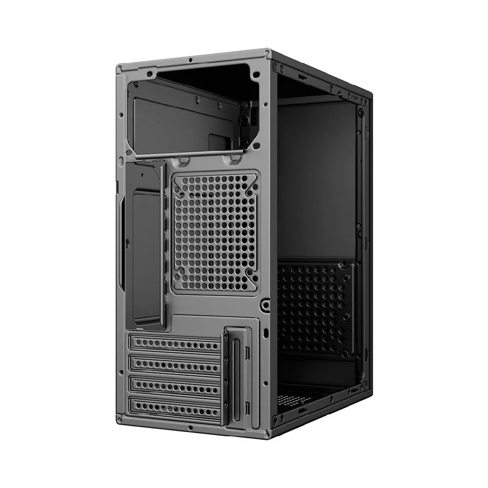 Gabinete C3tech Mt-36bk Mid Tower Usb S/ Fan C/ Fonte Preto