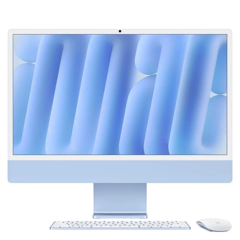 "Imac 24"", M4, Cpu 10 Núcleos E Gpu 10 Núcleos, Memória Unificada 16gb, 256gb SSD - Azul"