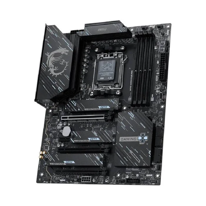 Placa Mãe Msi X870e Gaming Plus Wifi Am5 4xDDR5 Chipset Amd X870e Atx Placa Mãe Msi X870e Gaming Plus Wifi Am5 4xDDR5 Chipset Amd X870e Atx