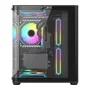 Gabinete Clanm Night Rodan Micro-ATX Mini Tower Preto