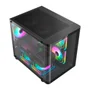 Gabinete Clanm Night Rodan Micro-ATX Mini Tower Preto