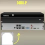 Kit 4 Câmeras Ip Vipc Intelbras Nvd 1404p Hd 500gb