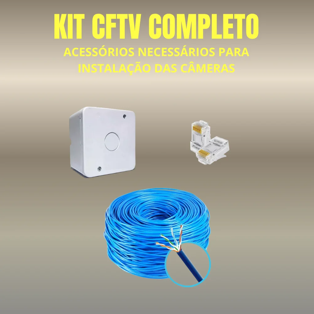 Kit 4 Câmeras Ip Vipc Intelbras Nvd 1404p Hd 500gb