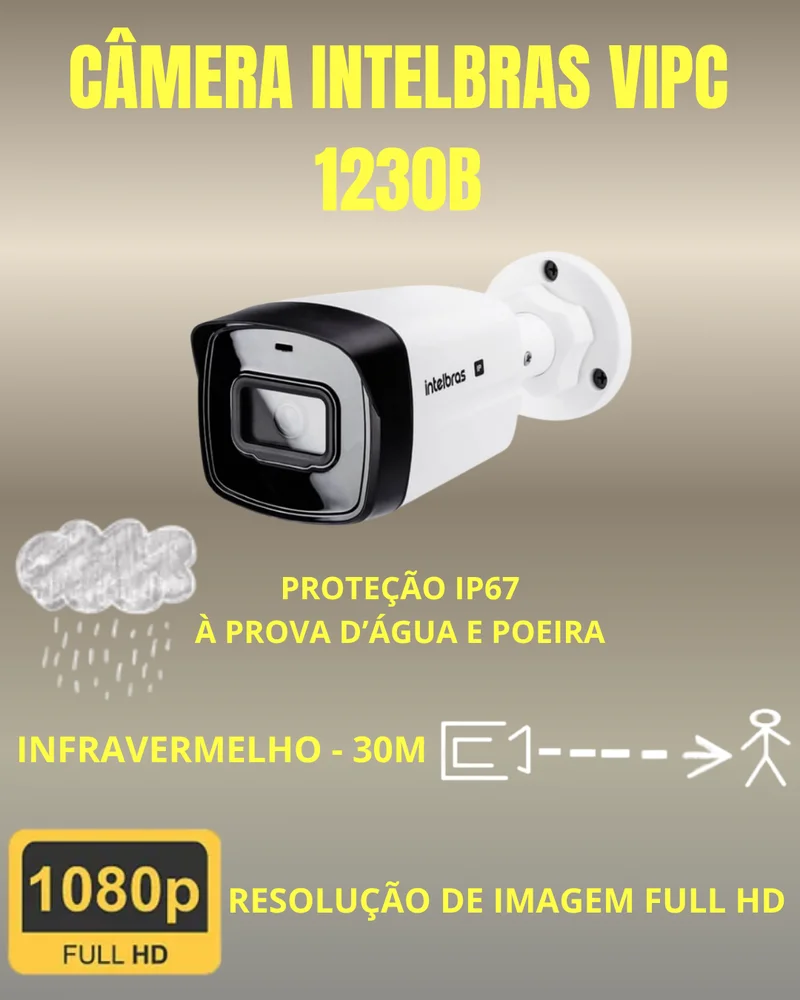 Kit 4 Câmeras Ip Vipc Intelbras Nvd 1404p Hd 500gb