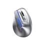 Mouse Ergonômico Confortável Vertical Sem Fio 1600dpi Prateado