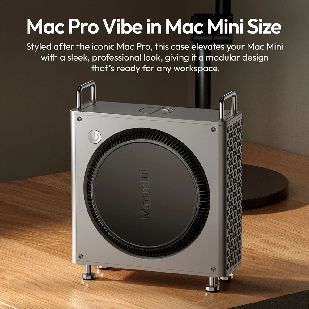 Gabinete Mac Mini Ulanzi Qt01 Alumínio Suporte Base Gabinete Mac Mini Ulanzi Qt01 Alumínio Suporte Base