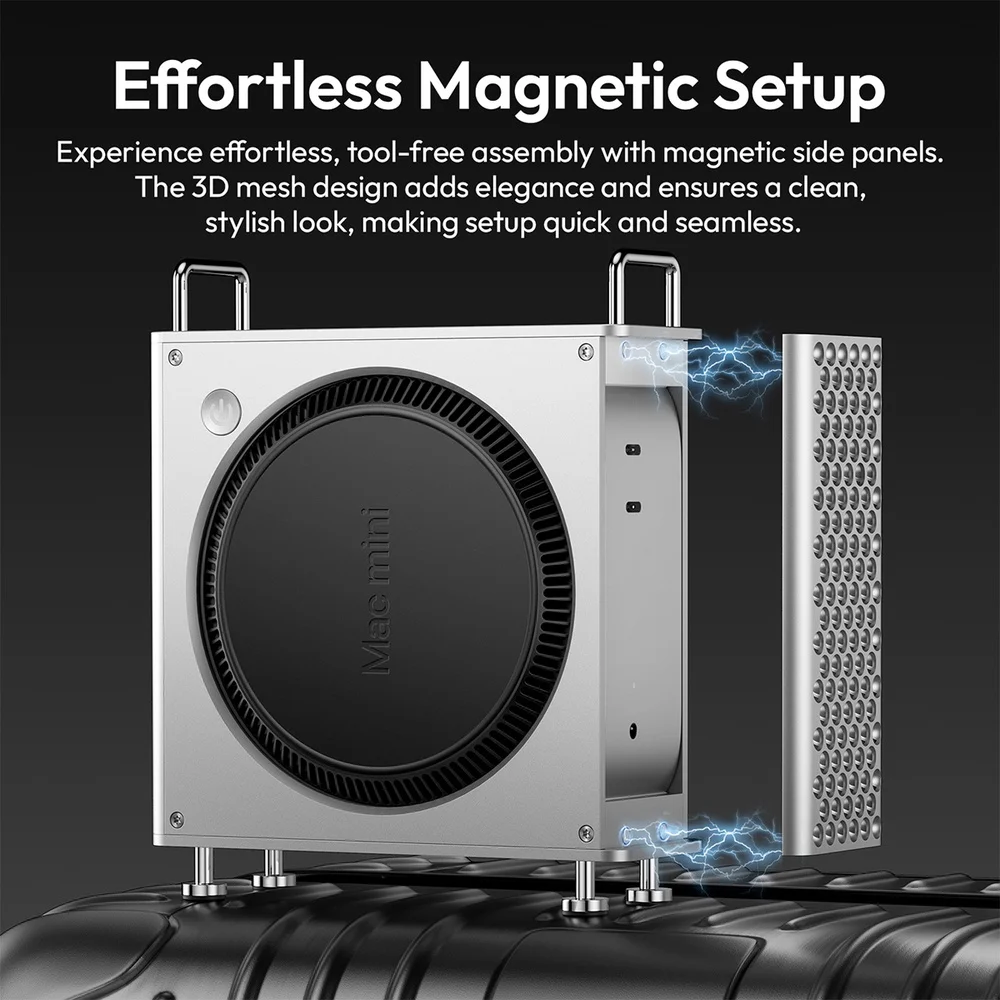 Gabinete Mac Mini Ulanzi Qt01 Alumínio Suporte Base Gabinete Mac Mini Ulanzi Qt01 Alumínio Suporte Base