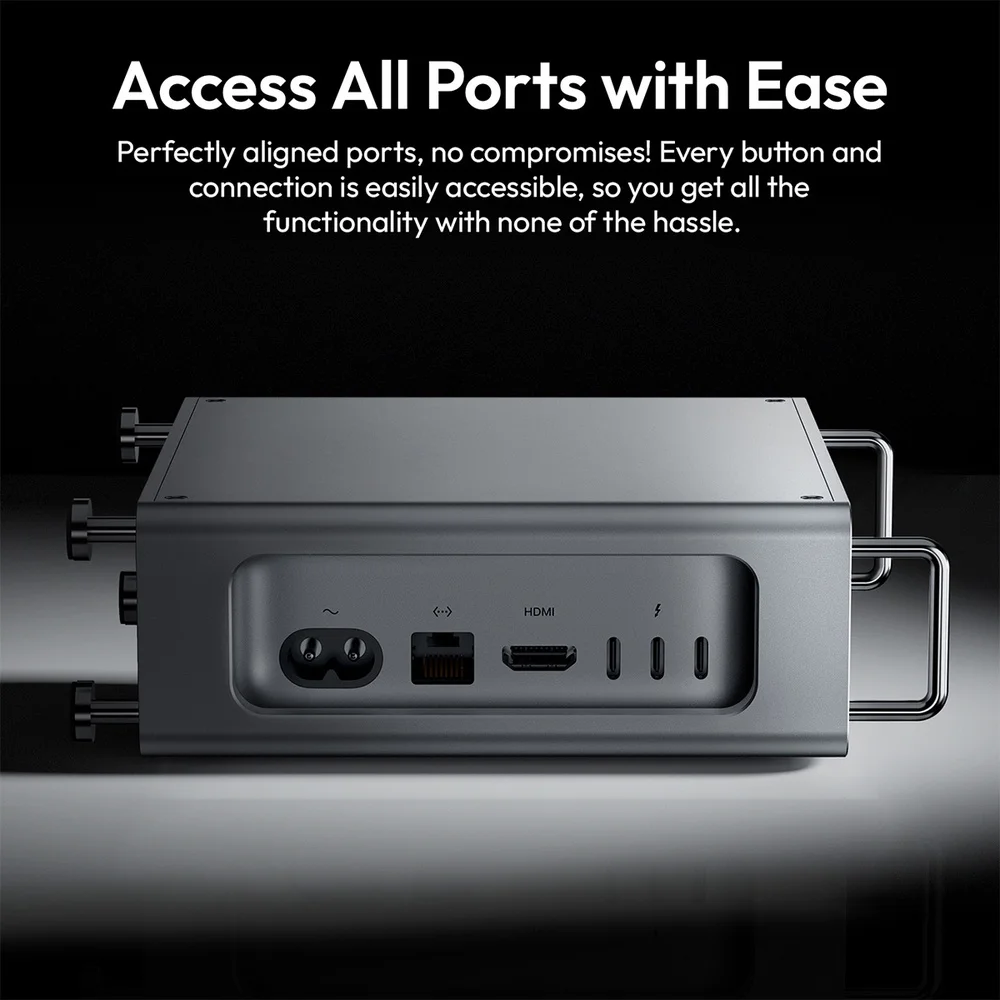Gabinete Mac Mini Ulanzi Qt01 Alumínio Suporte Base Gabinete Mac Mini Ulanzi Qt01 Alumínio Suporte Base