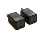 Kit 2 Carregadores Rápido De 150w Multi Portas Flash 4usb + 2pd 5v 3a Usb Tipo C Adaptador De Energia Para -a3