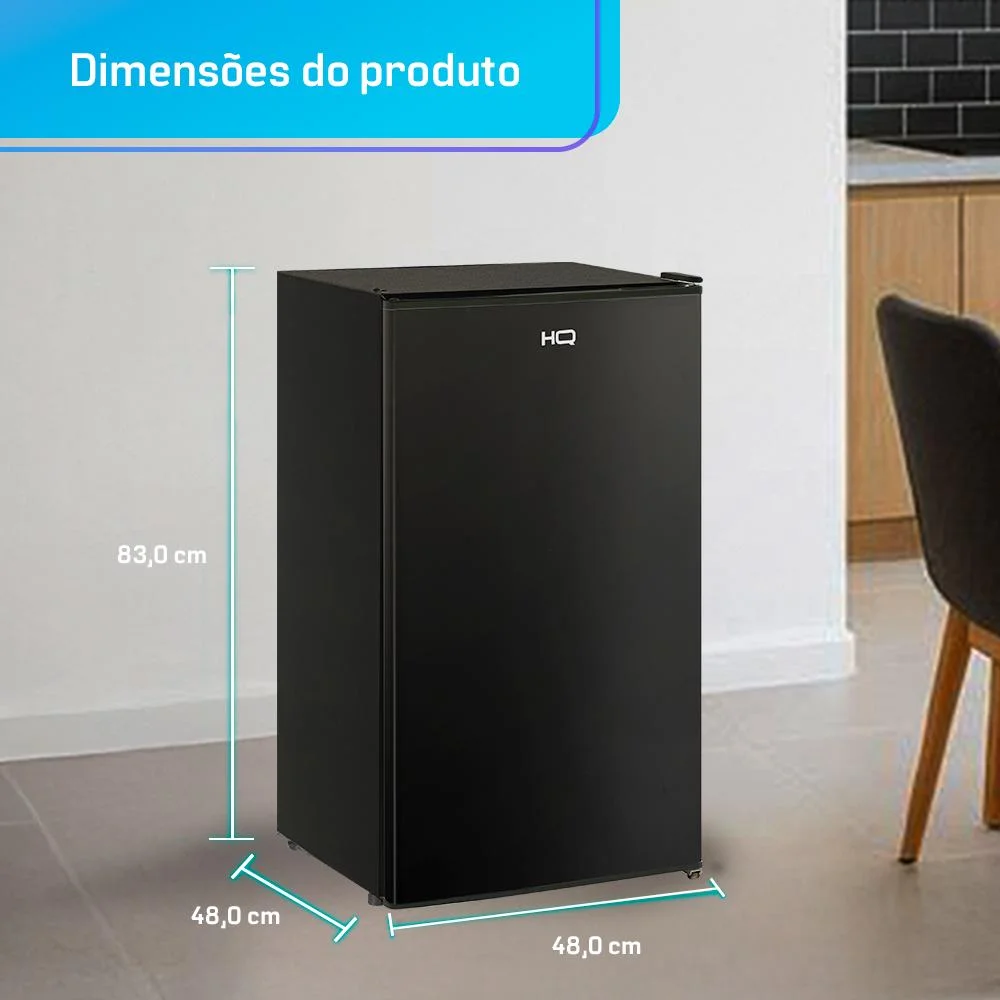 Frigobar Hq 124 Litros Preto Hq-124fb Frigobar Hq 124 Litros Preto Hq-124fb