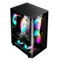 Gabinete Gamer Night Rodan | Vidro Curvo - Aquário - Clanm (sem Fans)