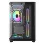 Gabinete Gamer Night Rodan | Vidro Curvo - Aquário - Clanm (sem Fans)