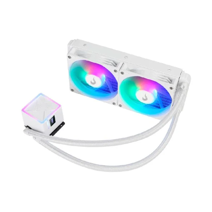 Water Cooler Gamer Rise Mode Frost, Rainbow, 240mm, AMD e Intel, Branco - RM-WCZ-02-RBW Water Cooler Gamer Rise Mode Frost, Rainbow, 240mm, AMD e Intel, Branco - RM-WCZ-02-RBW