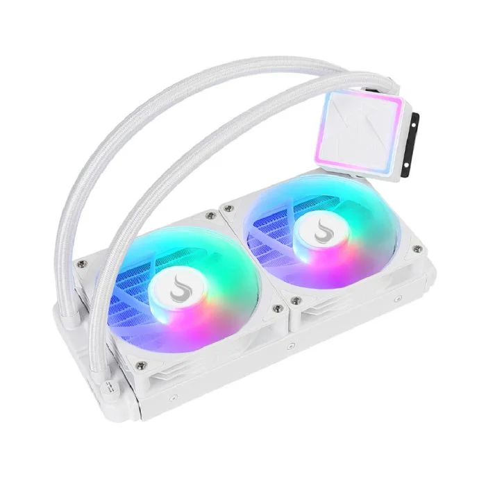 Water Cooler Gamer Rise Mode Frost, Rainbow, 240mm, AMD e Intel, Branco - RM-WCZ-02-RBW Water Cooler Gamer Rise Mode Frost, Rainbow, 240mm, AMD e Intel, Branco - RM-WCZ-02-RBW