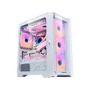 Gabinete Gamer Round5 Astra Mid Tower M-atx Sem Fan Vidro Branco