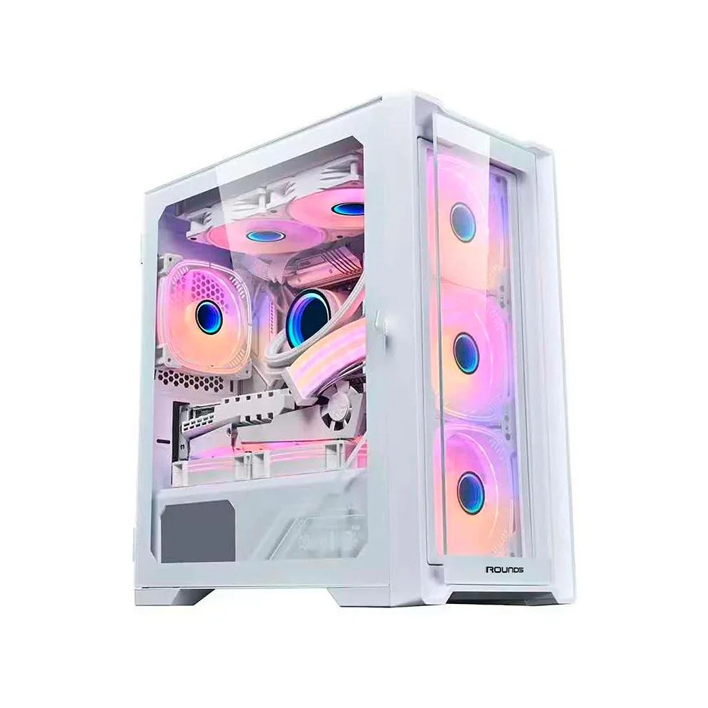 Gabinete Gamer Round5 Astra Mid Tower M-atx Sem Fan Vidro Branco Gabinete Gamer Round5 Astra Mid Tower M-atx Sem Fan Vidro Branco