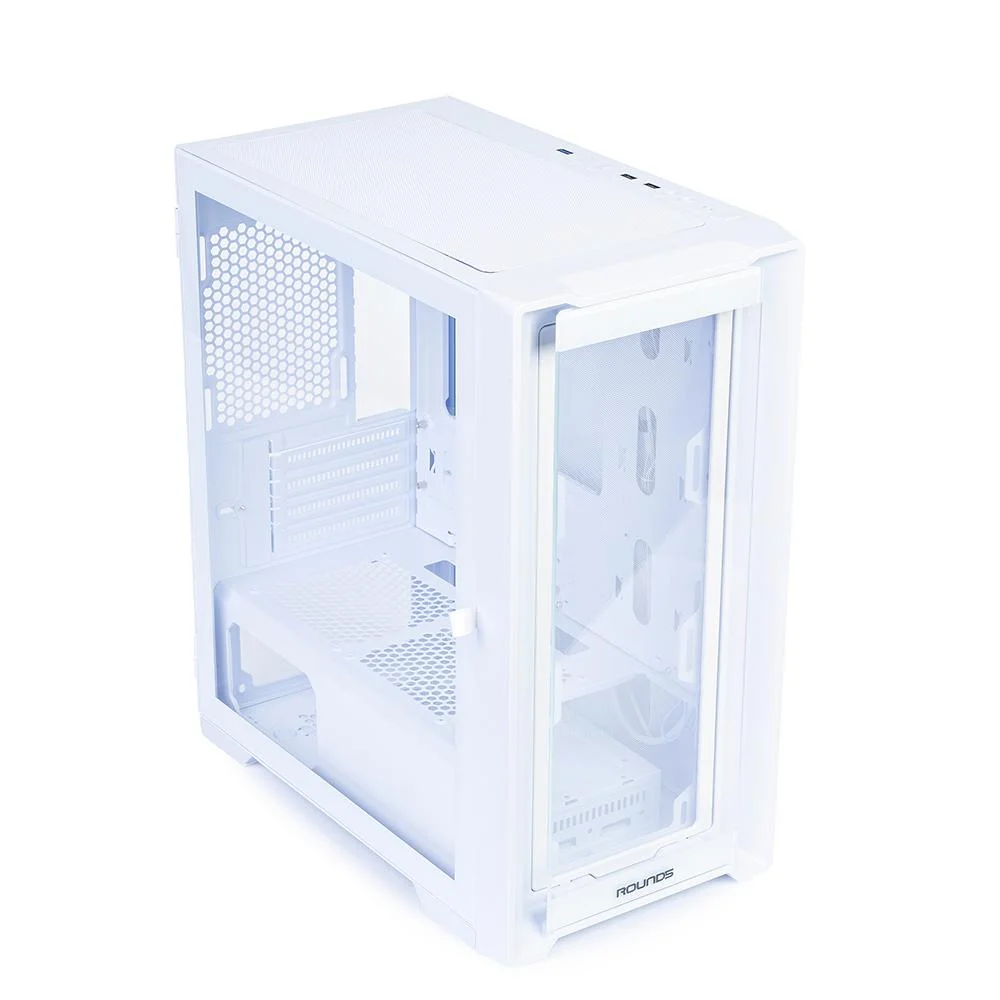 Gabinete Gamer Round5 Astra Mid Tower M-atx Sem Fan Vidro Branco Gabinete Gamer Round5 Astra Mid Tower M-atx Sem Fan Vidro Branco