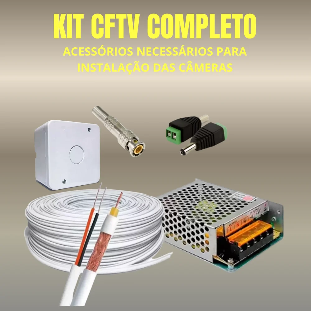 Kit 5 Câmeras Full Color C/áudio Dvr Intelbras 8ch 2TB Purple