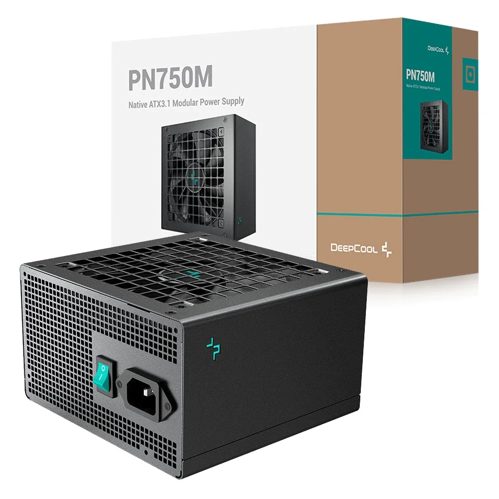 Fonte Para PC Deepcool 750w 80 Plus Gold Modular Pn750m - R-pn750m-fc0b-wo - 6998 Fonte Para PC Deepcool 750w 80 Plus Gold Modular Pn750m - R-pn750m-fc0b-wo - 6998