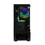 Gabinete Gamer 6 Ventoinhas RGB Mid Tower Atx Vidro Lateral Baia Para SSD/hdd